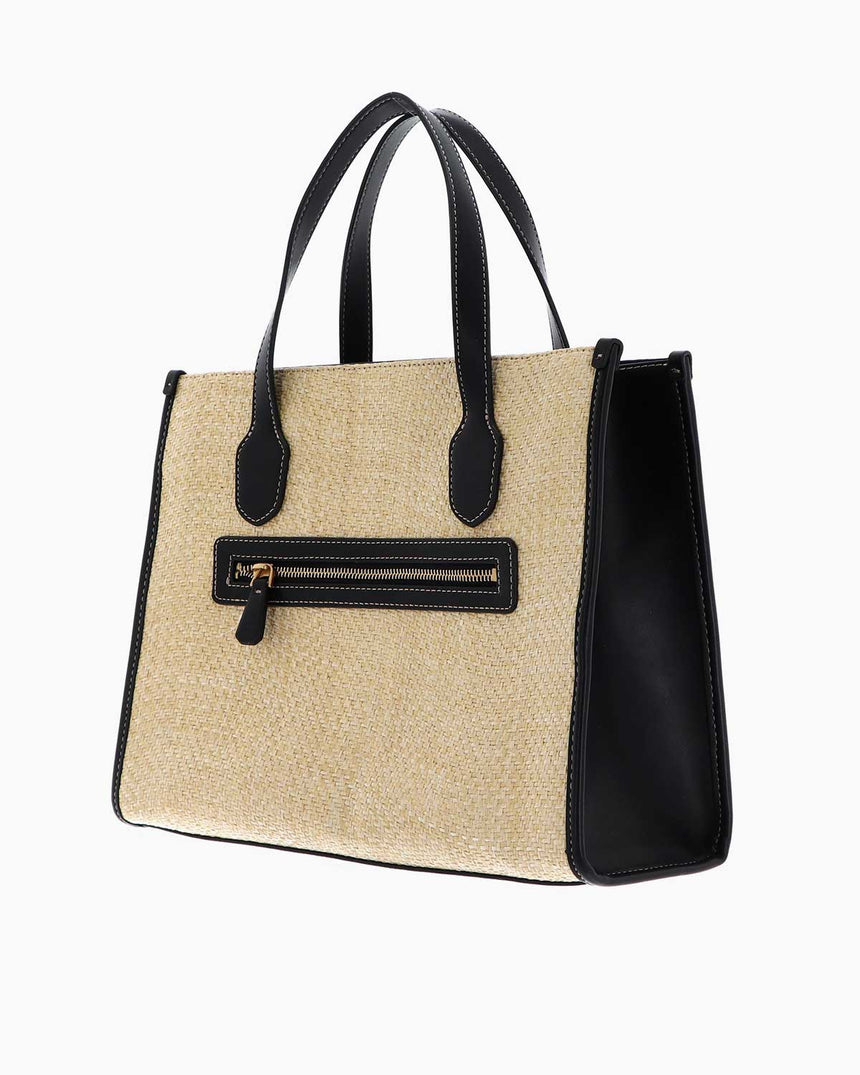 Guess Status Compartment El Çantası Natural - Black