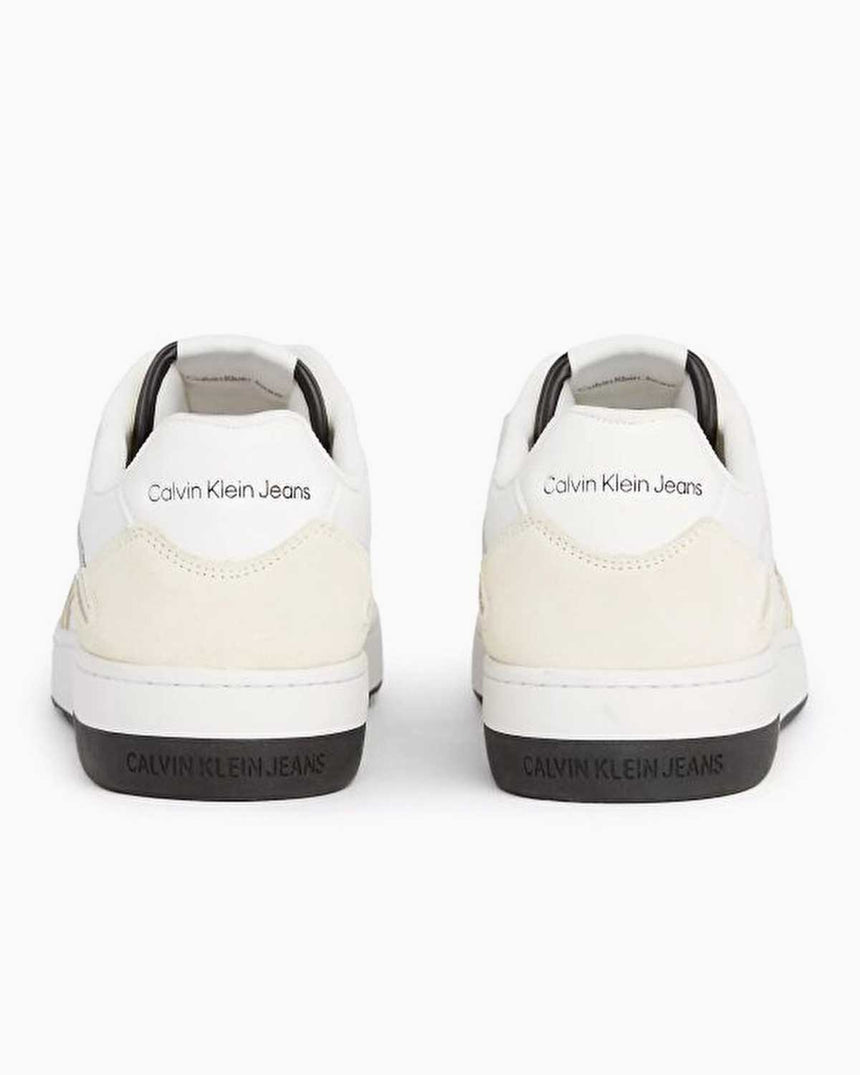 Calvin Klein Basket Cupsole Low Top Sneakers Bright White/Creamy White/Black