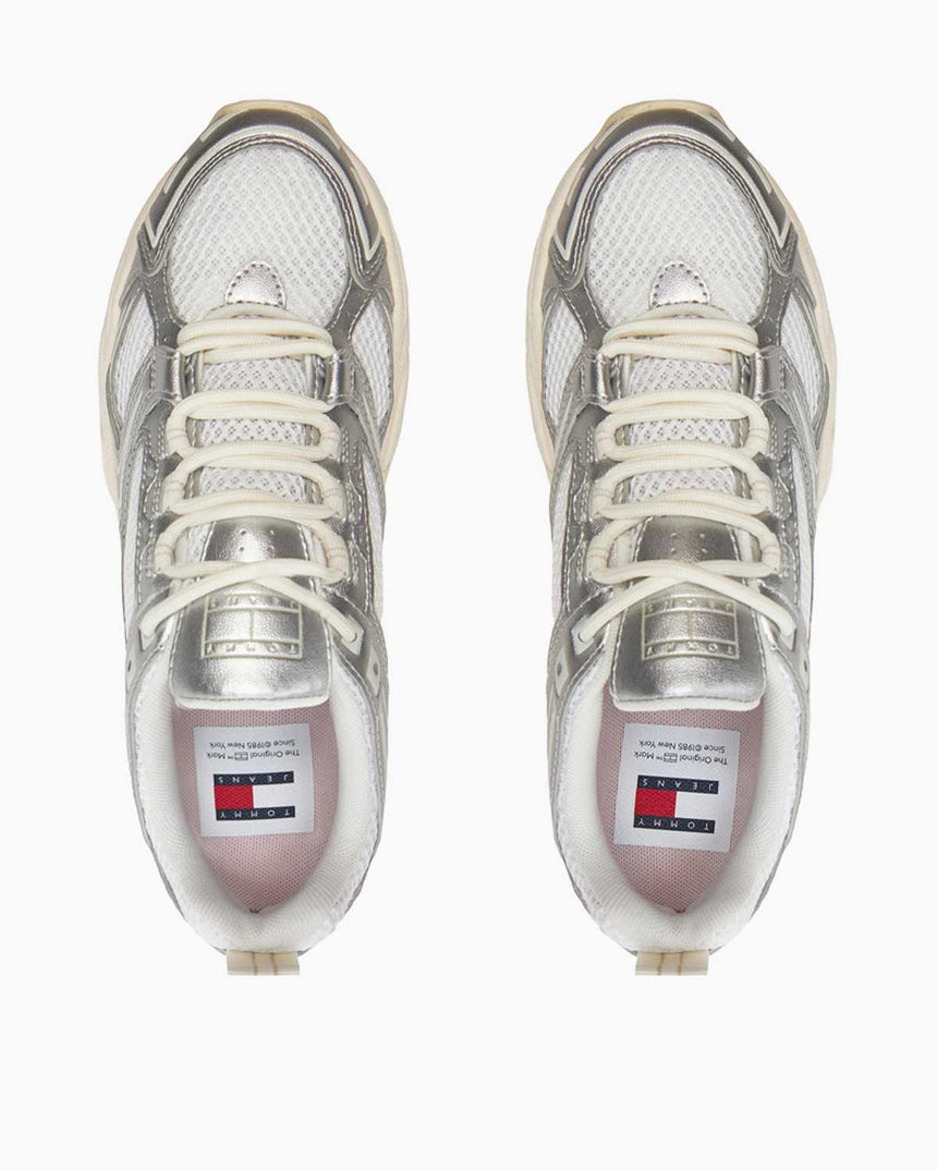 Tommy Hilfiger TJW Archive Retro Runner Kadın Sneaker Ecru
