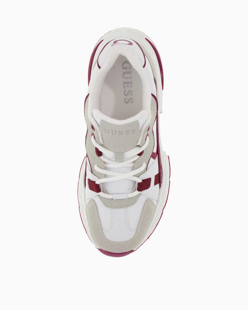 Guess Carrli5 Logolu Sneaker White Magenta