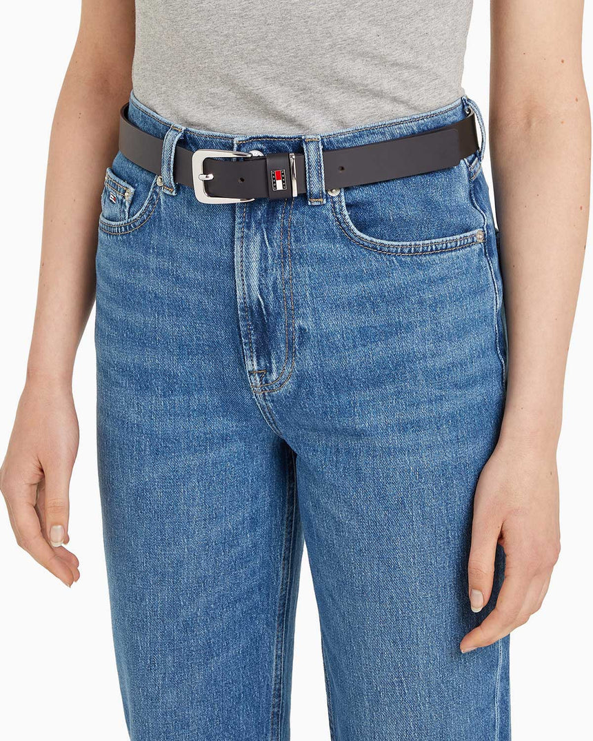 Tommy Hilfiger Heritage Logolu Kemer Black