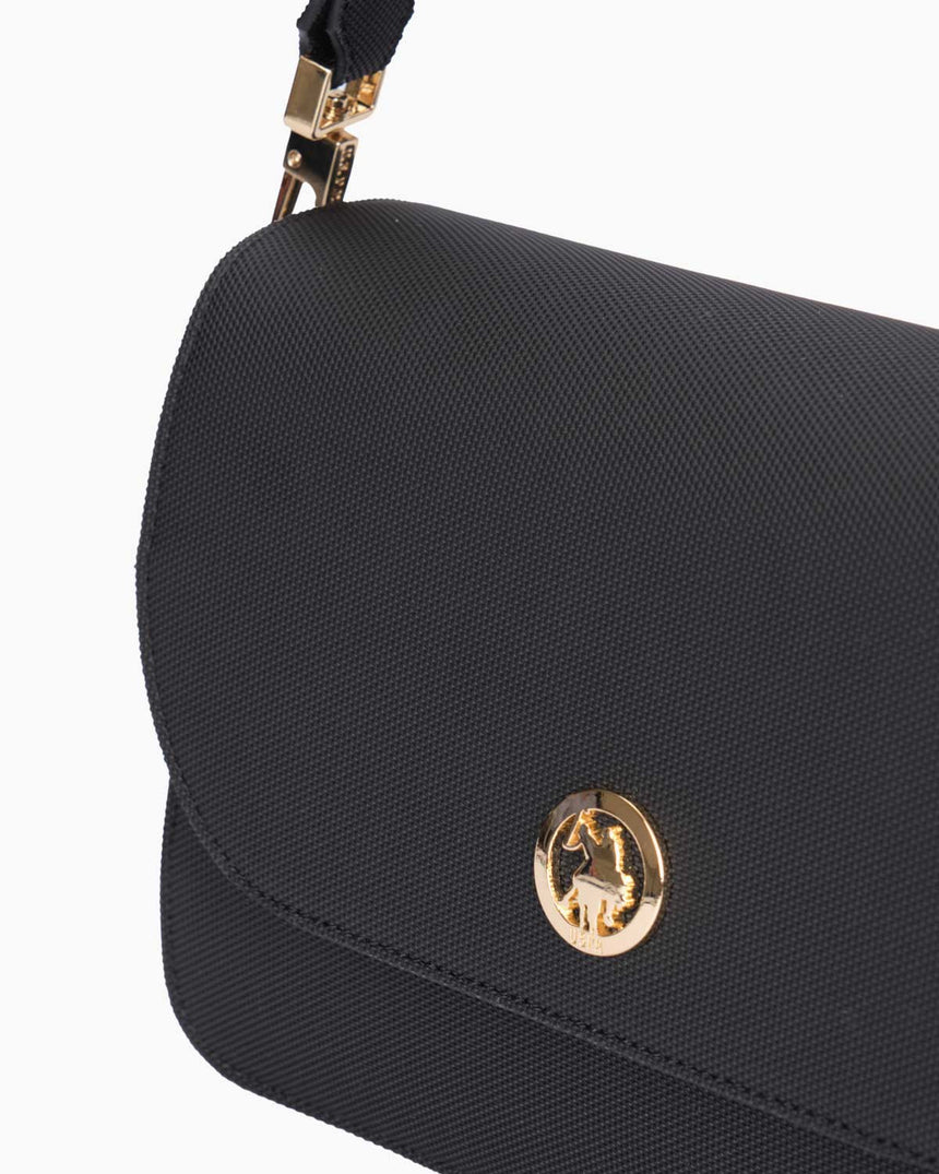 Us Polo Assn Logolu Çapraz Askılı Çanta Siyah