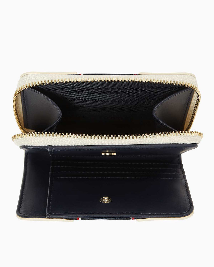 Tommy Hilfiger Legacy Şeritli Medium Cüzdan Sugarcane