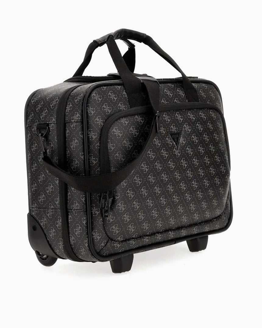 Guess Napoli Trolly Pilot Çantası Dark Black