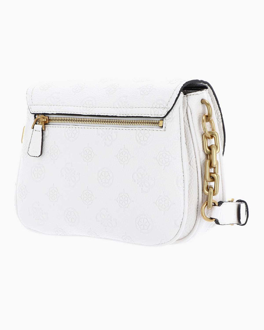 Guess Izzy Zincir Askılı Omuz Çantası Stone Logo