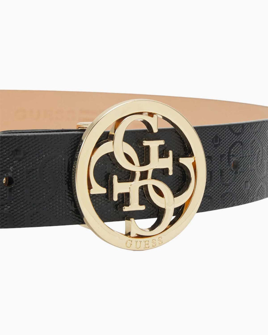 Guess Jania Adjustable Logolu Kemer Black
