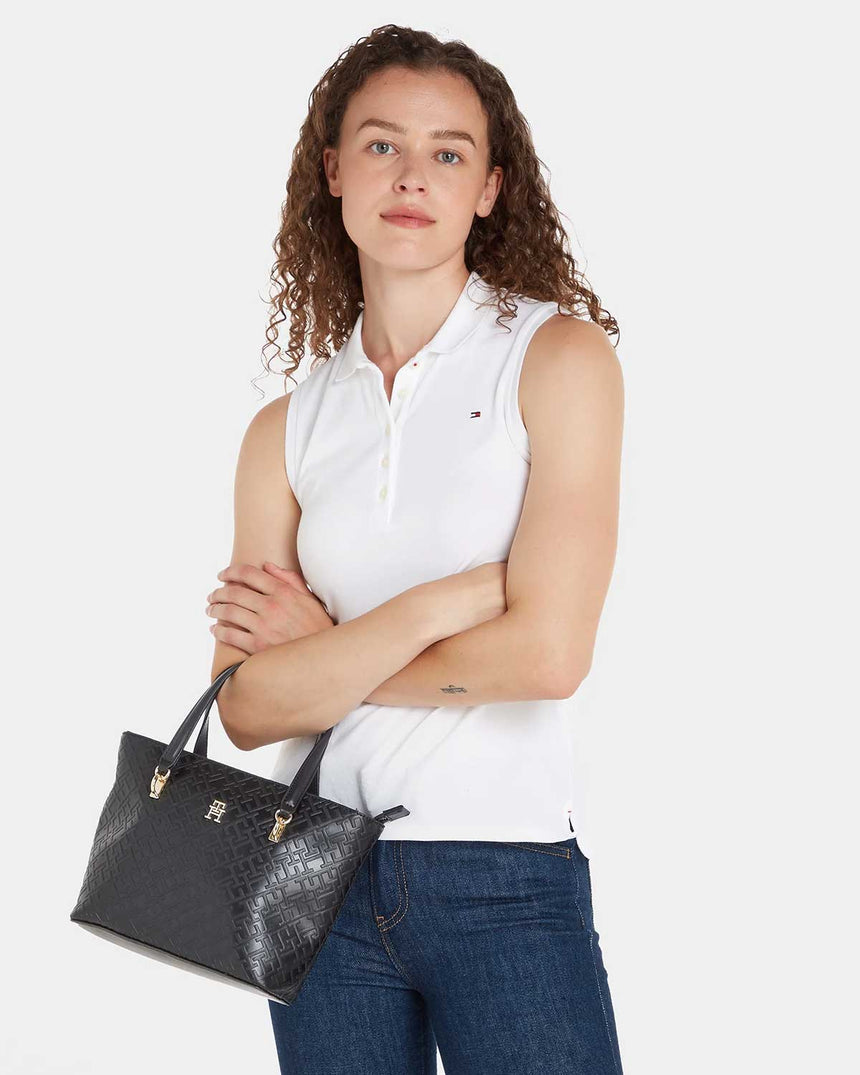 Tommy Hilfiger Refined Mini Tote El Çantası Black