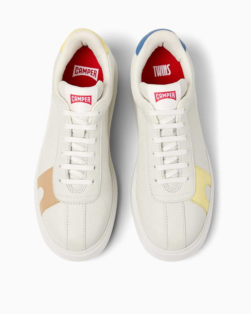 Camper Hakiki Deri Twins Runner Sneaker Beyaz