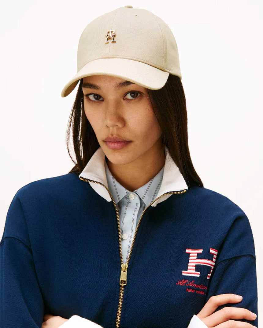 Tommy Hilfiger Şık Kadın Şapka Classic Beige