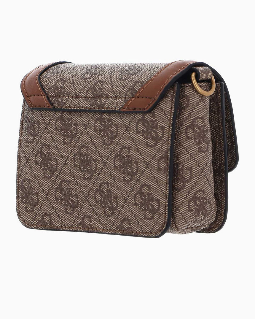 Guess Micro Mini Çapraz Askılı Çanta Latte Logo