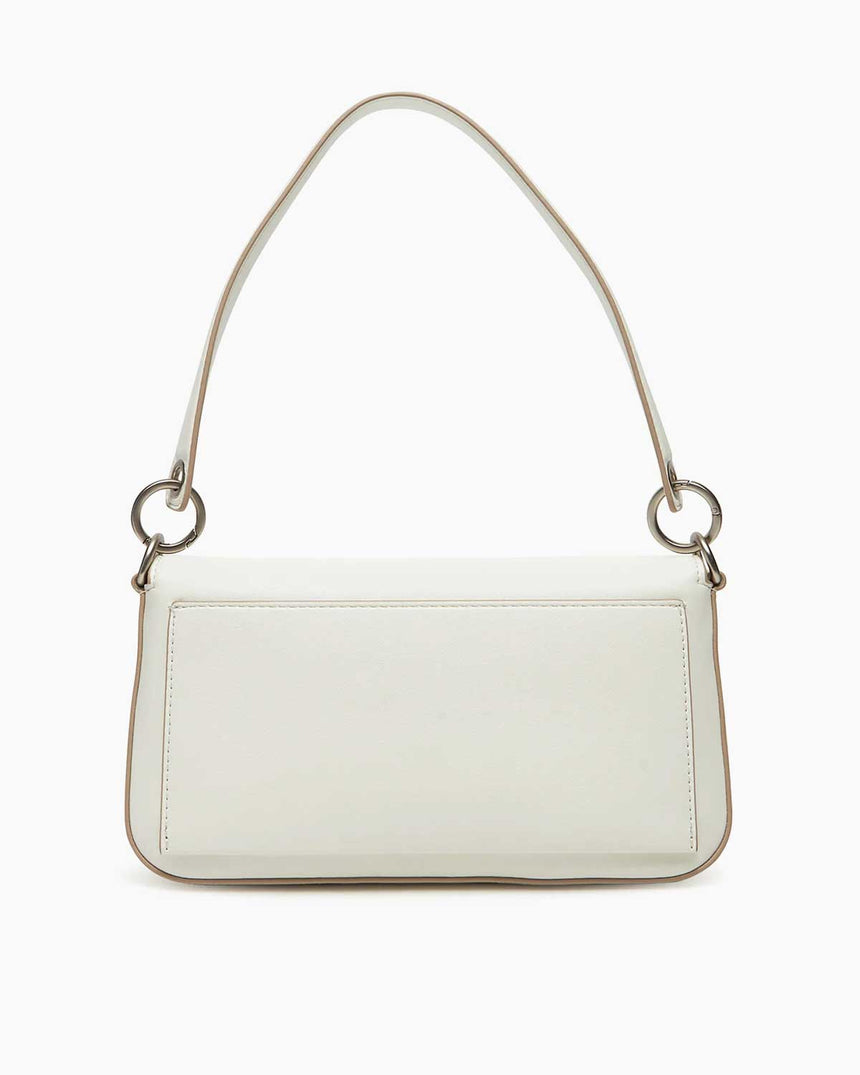 Calvin Klein Sculpted Flap Shoulder Bag Omuz Çantası Lily White