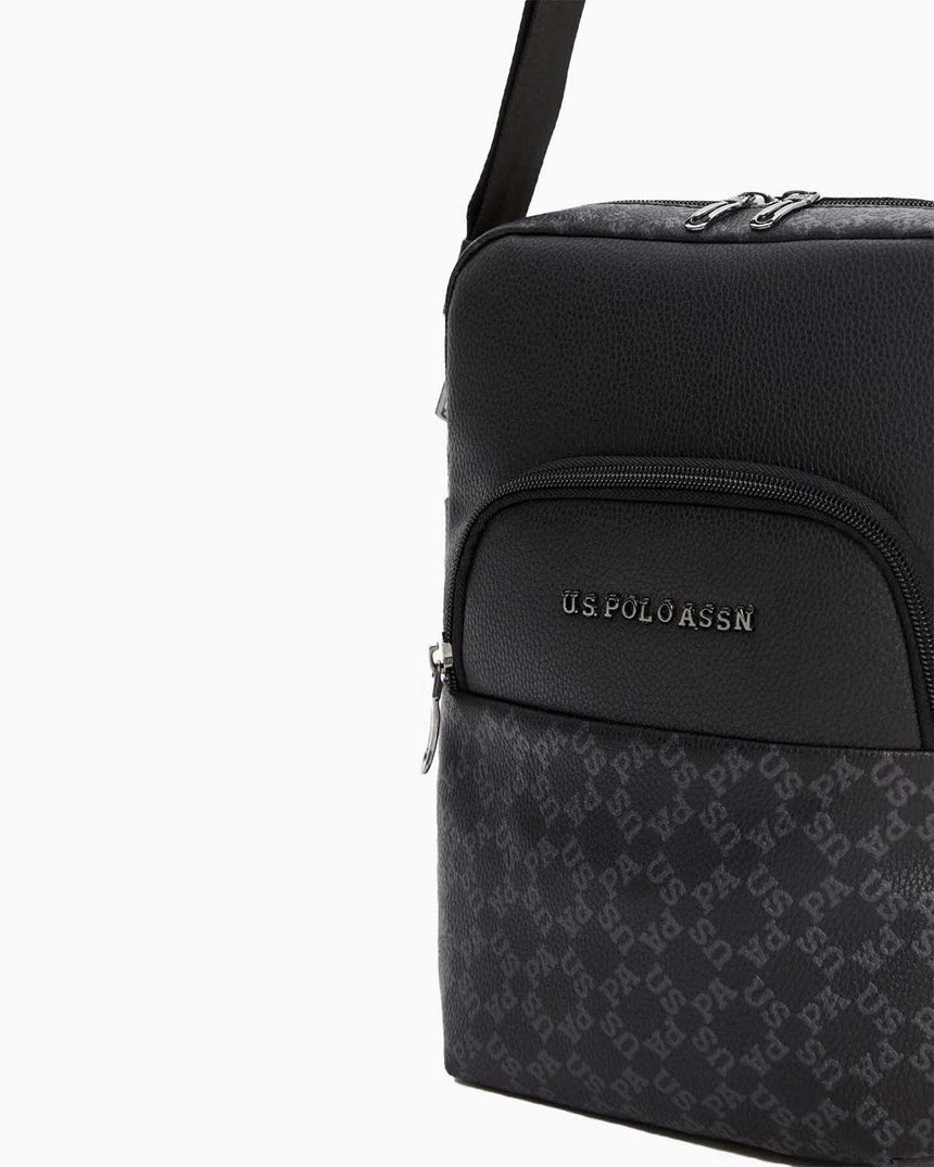 Us Polo Erkek Çapraz Askılı Çanta Siyah