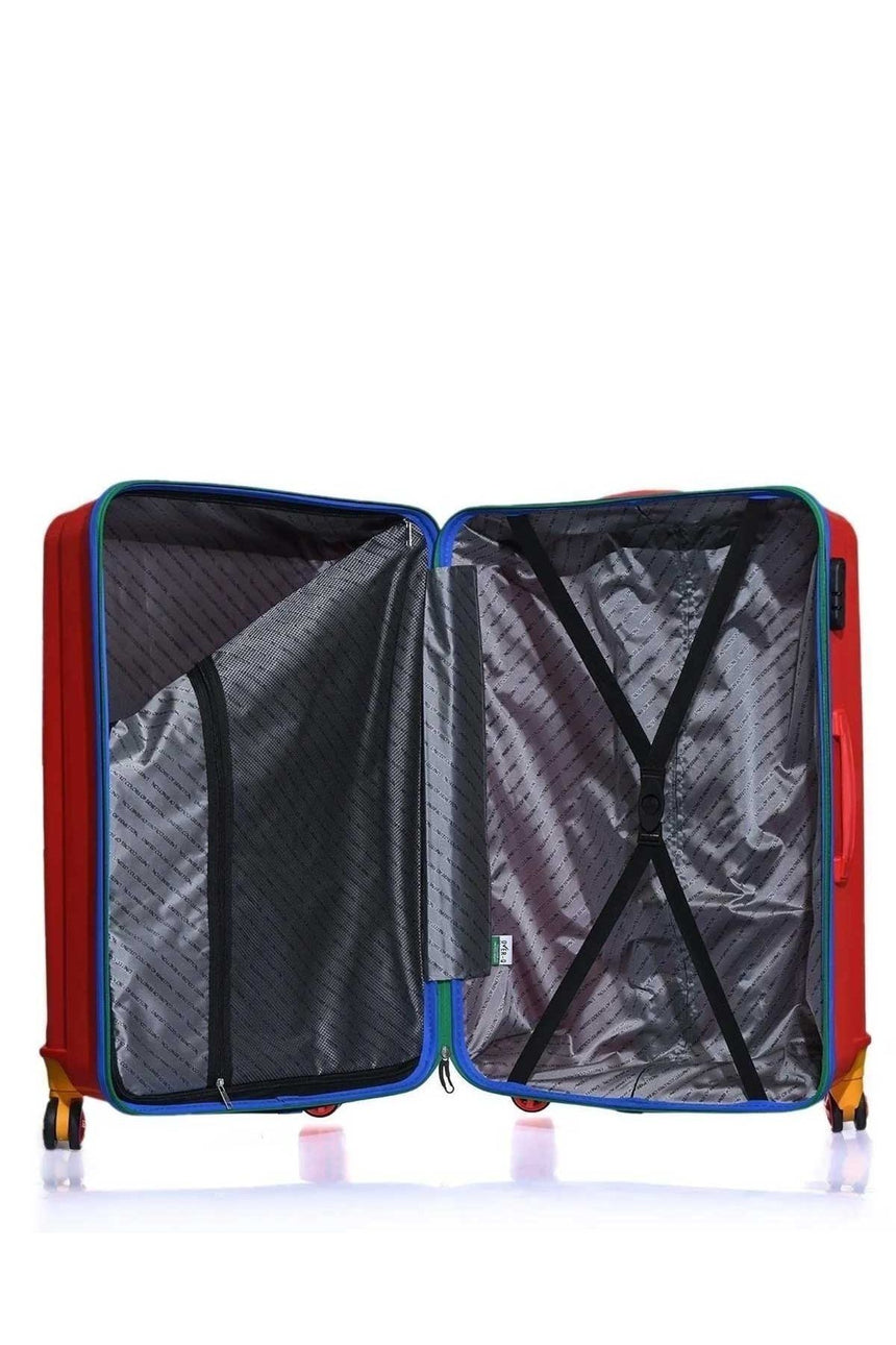 Benetton Orta Boy 60 Cm Valiz Kırmızı