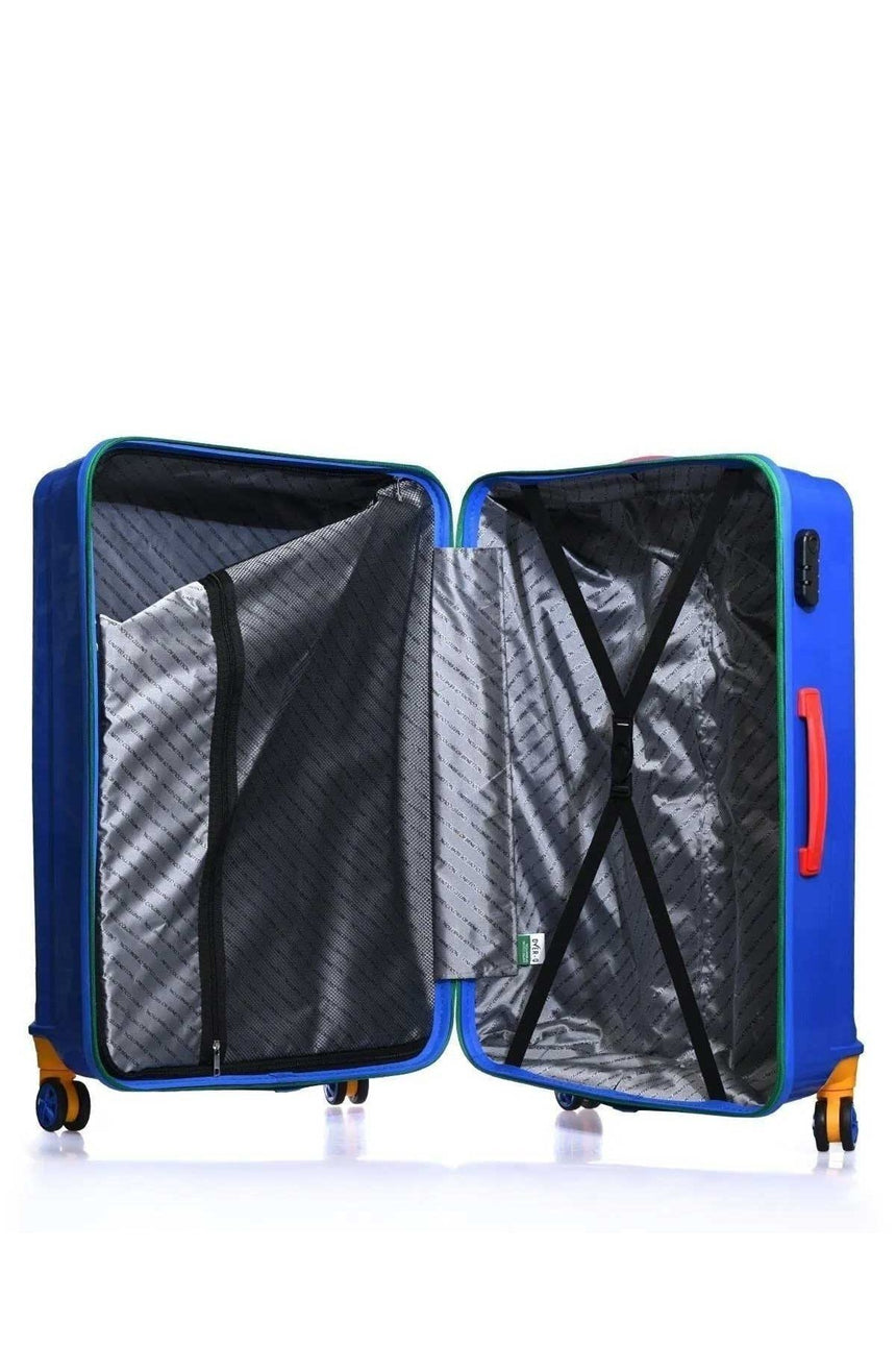 Benetton Büyük Boy 70 Cm Valiz Mavi