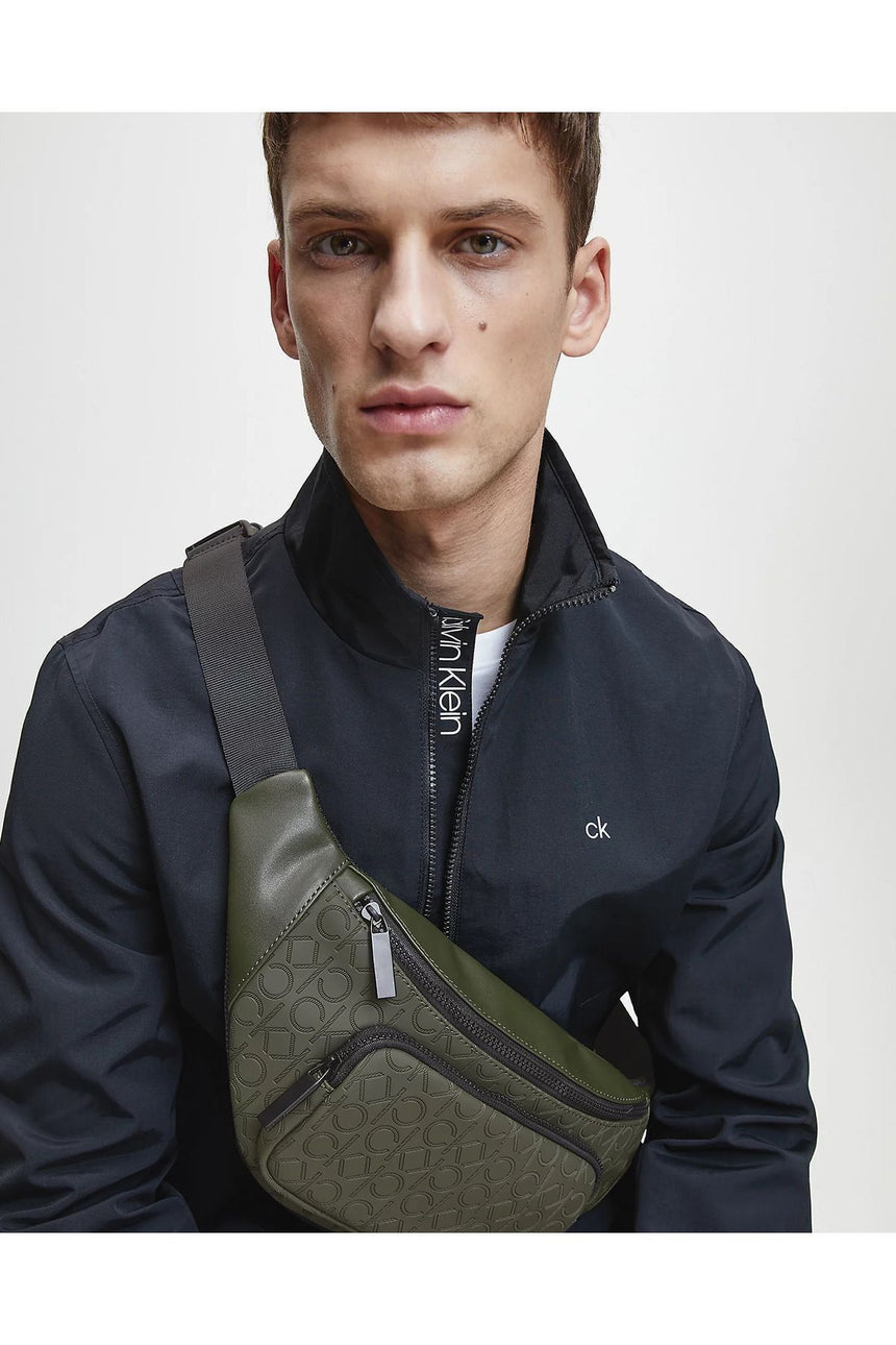 Calvin Klein Mono Blend Erkek Bel Çantası Dark Olive