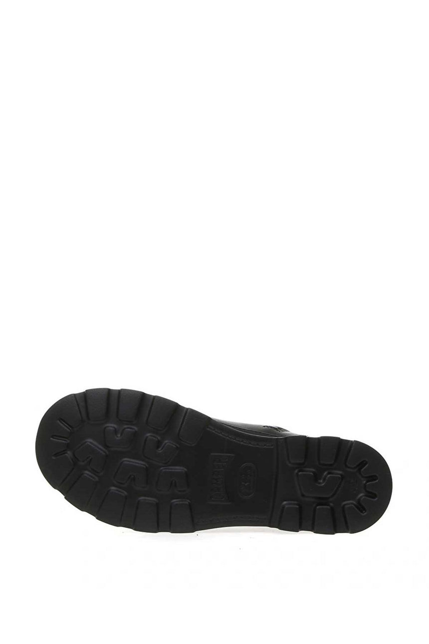 Camper Hakiki Deri Brutus Fermuarlı Erkek Bot Siyah