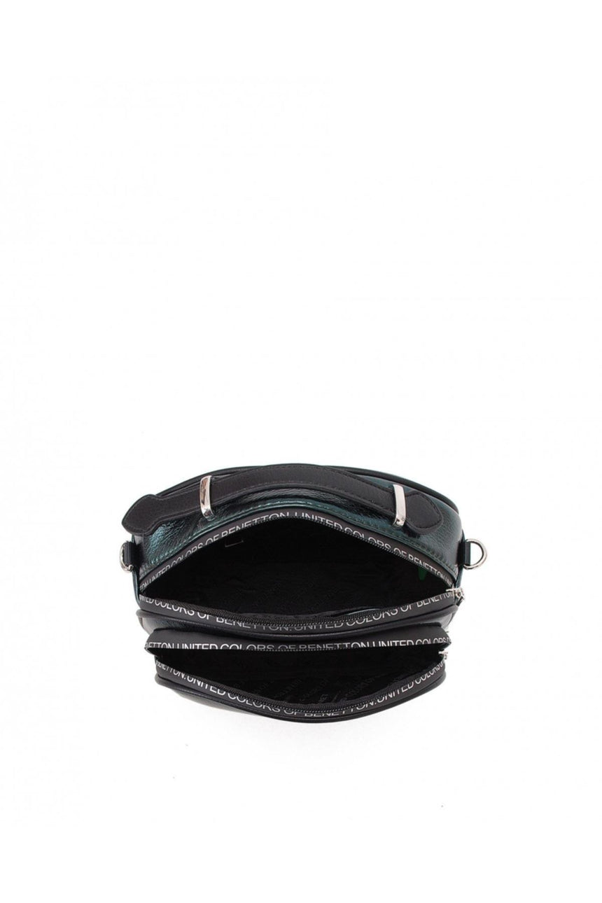 Benetton Çok Bölmeli Çapraz Askılı Kadın Çantası Siyah