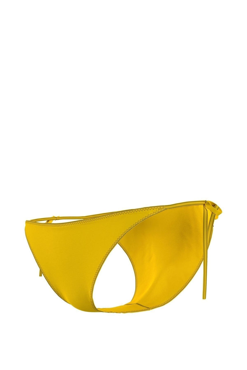 Calvin Klein Calvin Klein Logolu Bağcıklı Kadın Slip Bikini Altı Bold Yellow