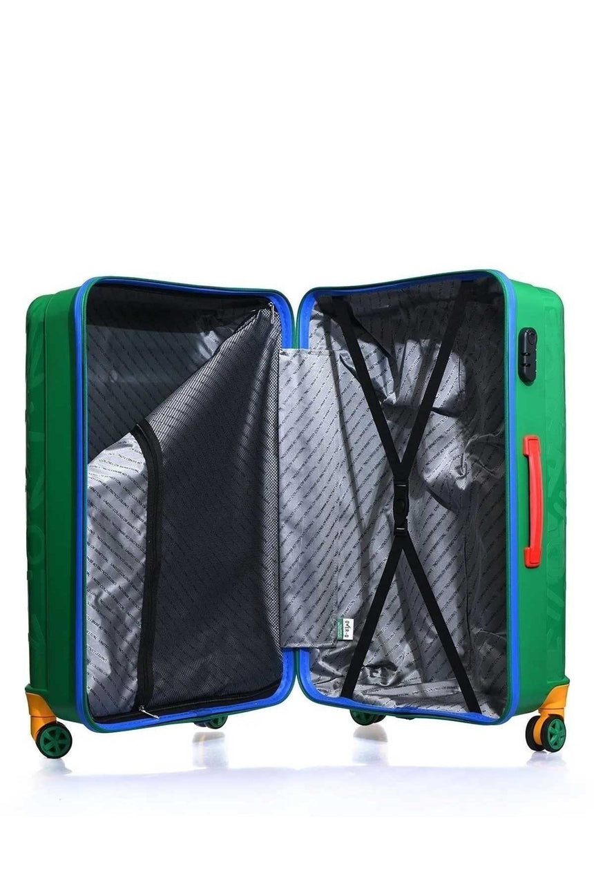 Benetton Büyük Boy 70 Cm Valiz Yeşil