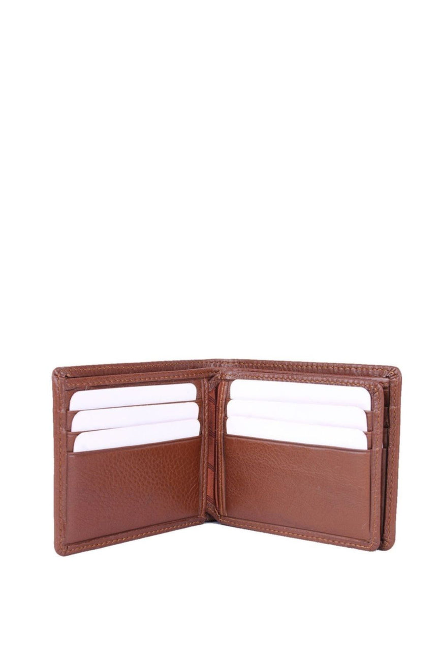 Grande Çift Banknotlu Üç Blok Erkek El Portföyü Taba