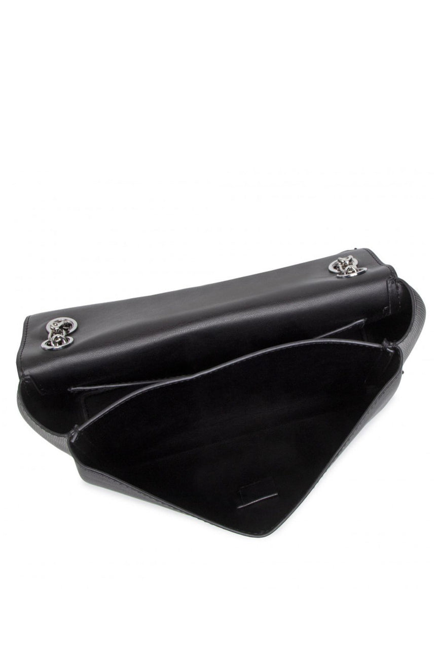 Calvin Klein Ew Conv Flap Xbody Md Eyelets Kadın Omuz Çantası Black