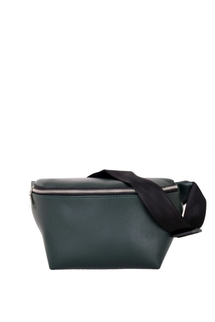 Jacquline Tek Bölmeli Kadın Bel Çantası Yeşil