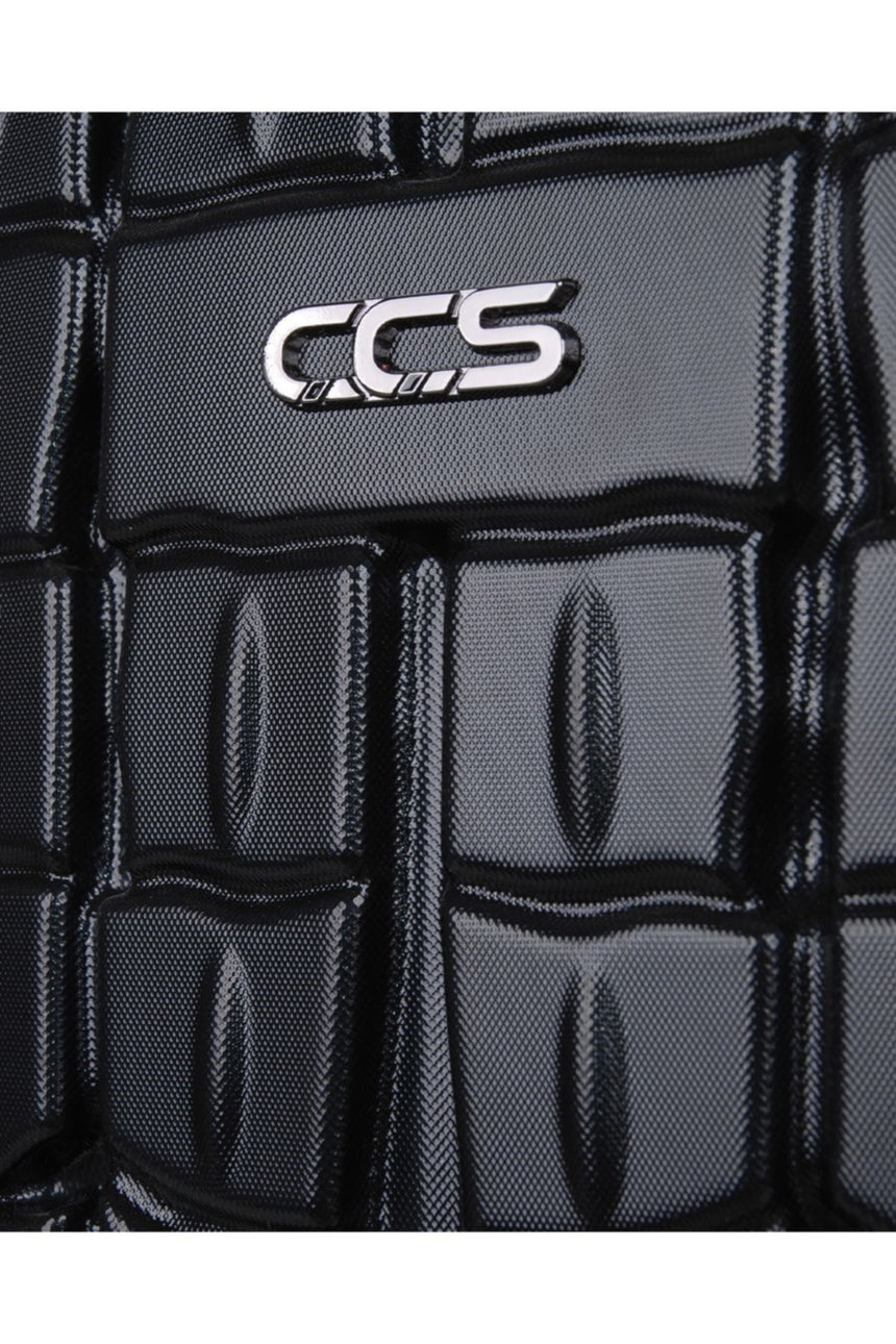 ÇÇS Kroko Kabartma Doku Orta Boy Valiz Siyah