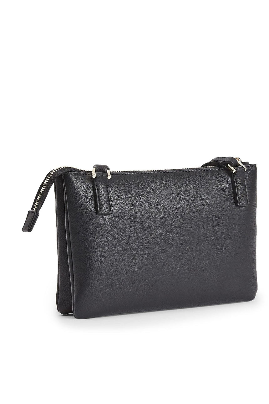 Calvin Klein Kadın Ew Crossbody Double Crossovers Çapraz Askılı Çanta Black