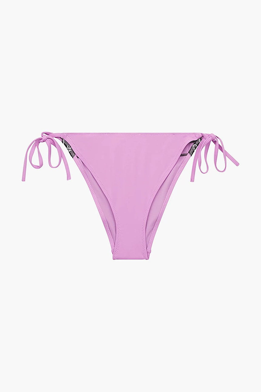 Calvin Klein Calvin Klein Logolu Bağcıklı Kadın Slip Bikini Altı Helio Hue