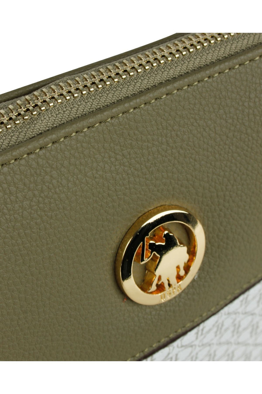 U.s Polo Assn Çapraz Askılı Kadın Çantası Y.Beyaz - Haki