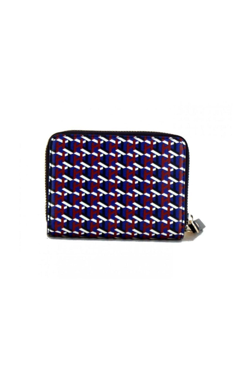 Tommy Hilfiger Iconic Med DBL Kadın Cüzdanı Tommy Navy - Monogram