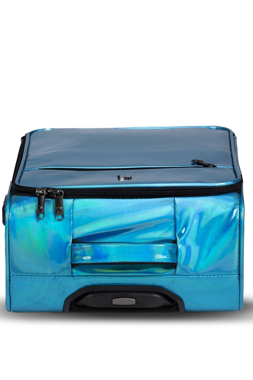 It Luggage Shimmer Fluorescent Aqua