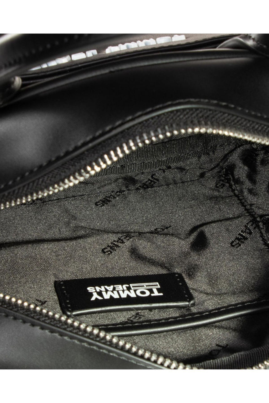 Tommy Hilfiger TJW Femme Pu Satchel Kadın El Çantası Black