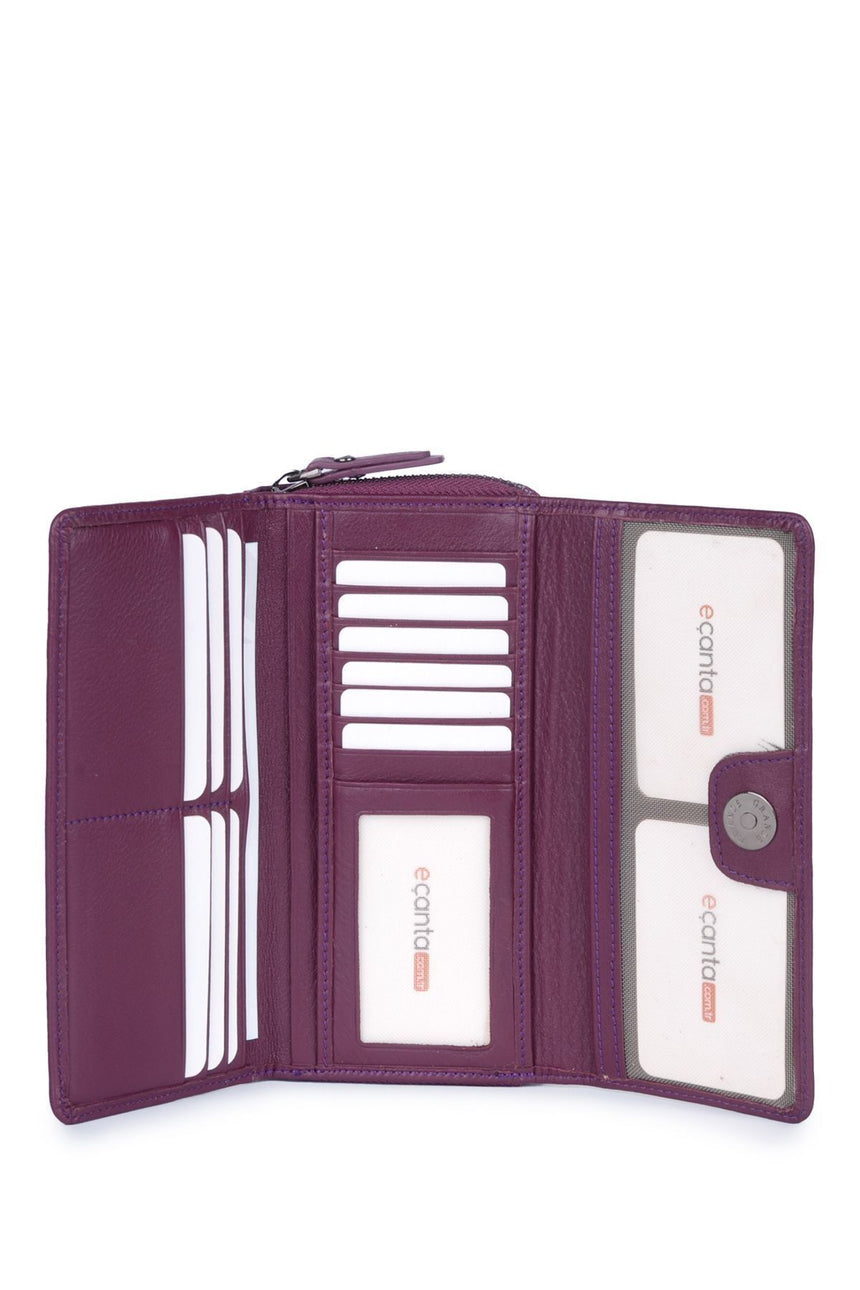 Grande Çok Gözlü Kadın El Portföyü Mürdüm