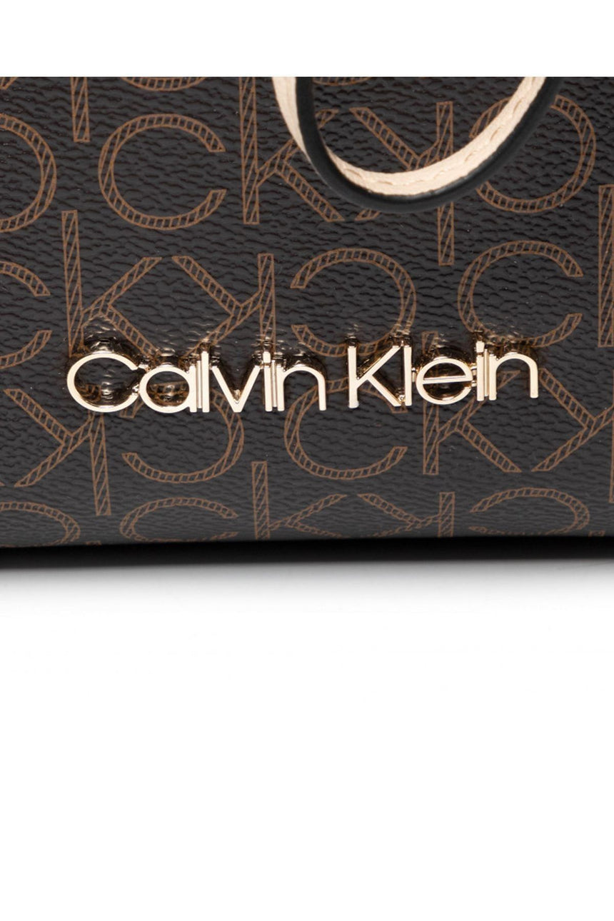 Calvin Klein Mono Drawstring Md Kadın Kol Çantası Brown Mono
