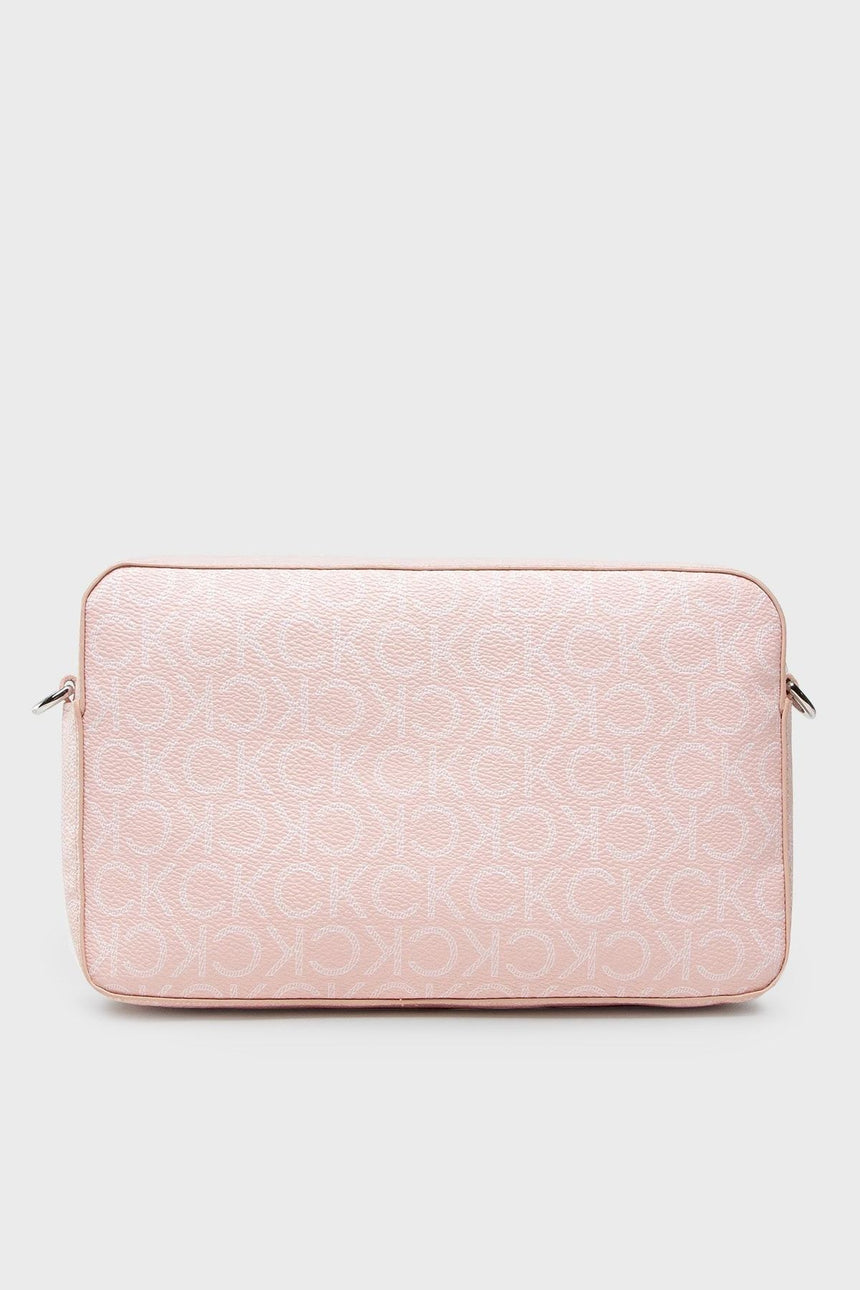 Calvin Klein Ck Must Camera Bag W/Pkt Lg Mono Kadın Çapraz Çanta Spring Rose Mono
