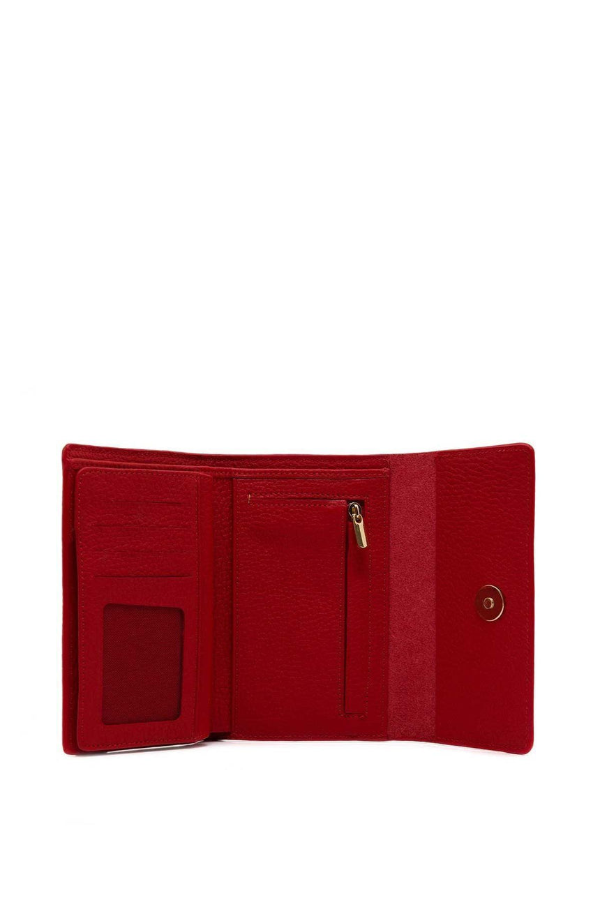 Isola Mary Kadın Hakiki Deri Cüzdan Kırmızı