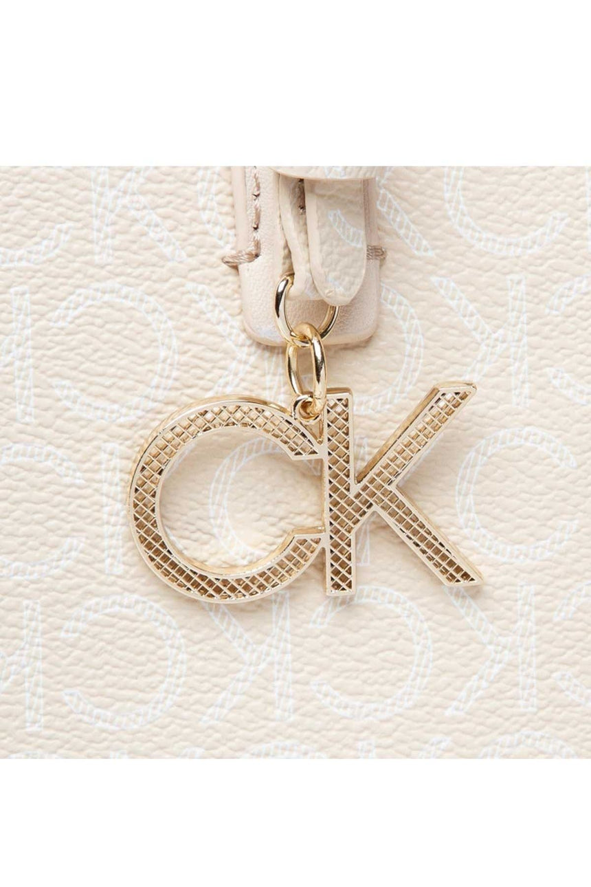 Calvin Klein Ck Must Shopper Md Mono Kadın Omuz Çantası Sand Mono