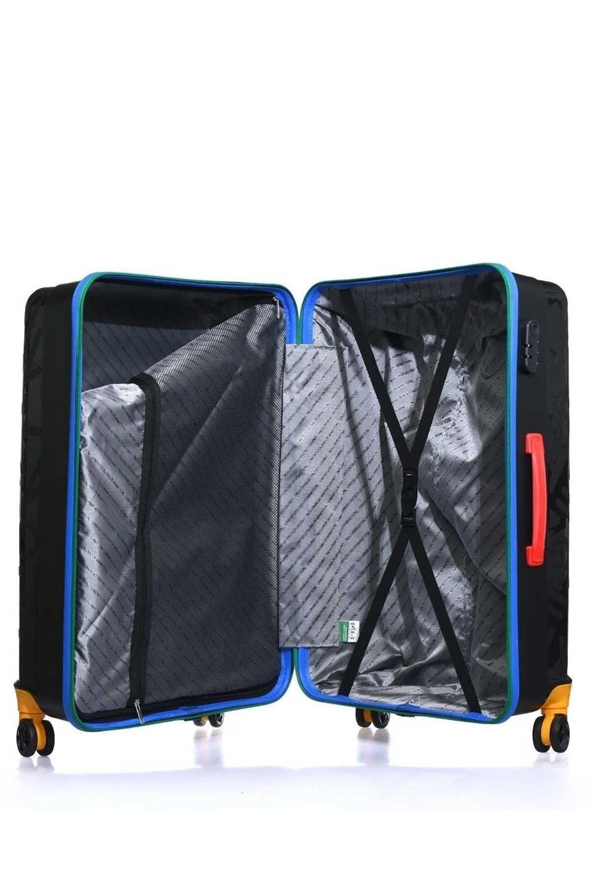 Benetton Büyük Boy 70 Cm Valiz Siyah