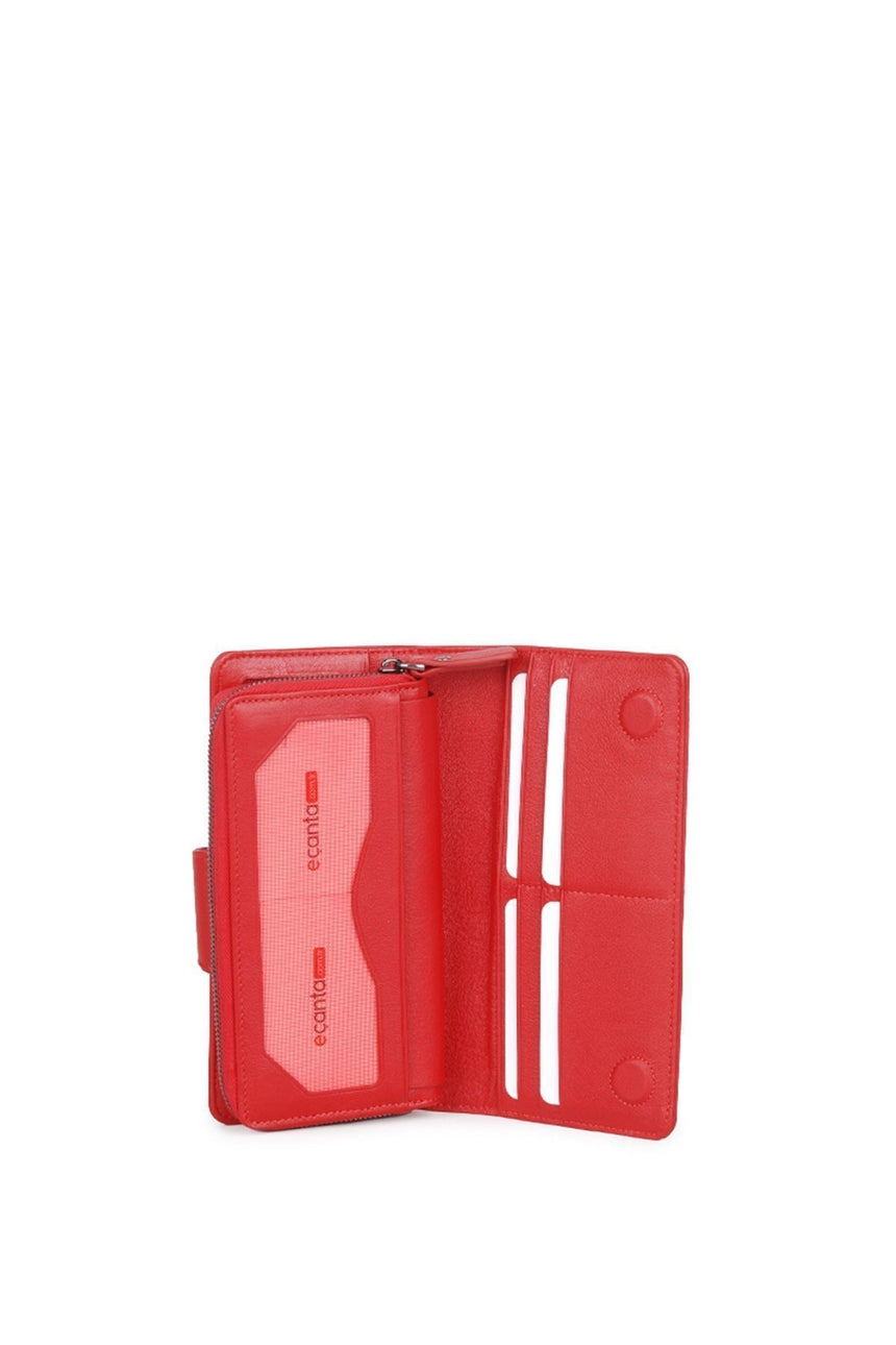 Grande 3 Blok Kadın El Portföyü Kırmızı