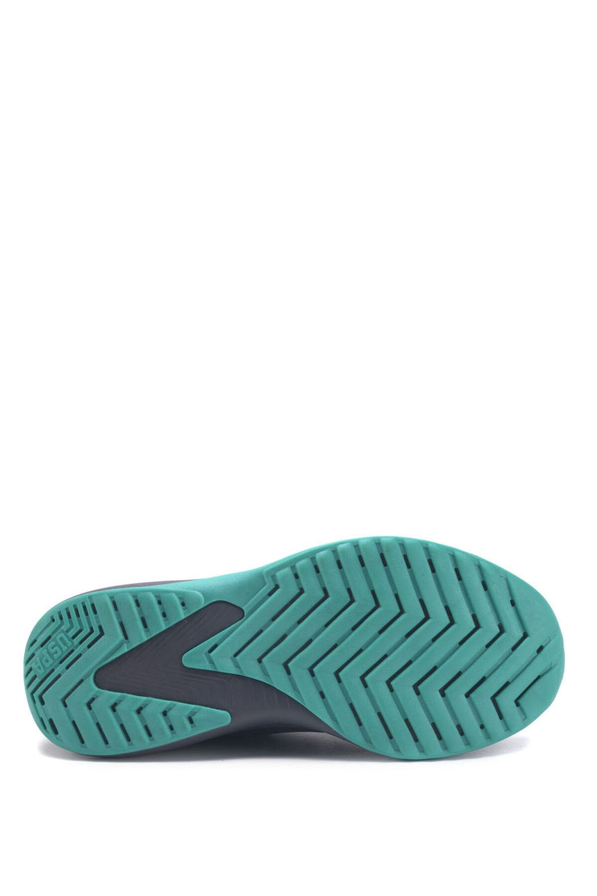 Us Polo Assn 3M Florin Wmn 3Fx Kadın Snekaers Siyah - Turkuaz - Kırmızı