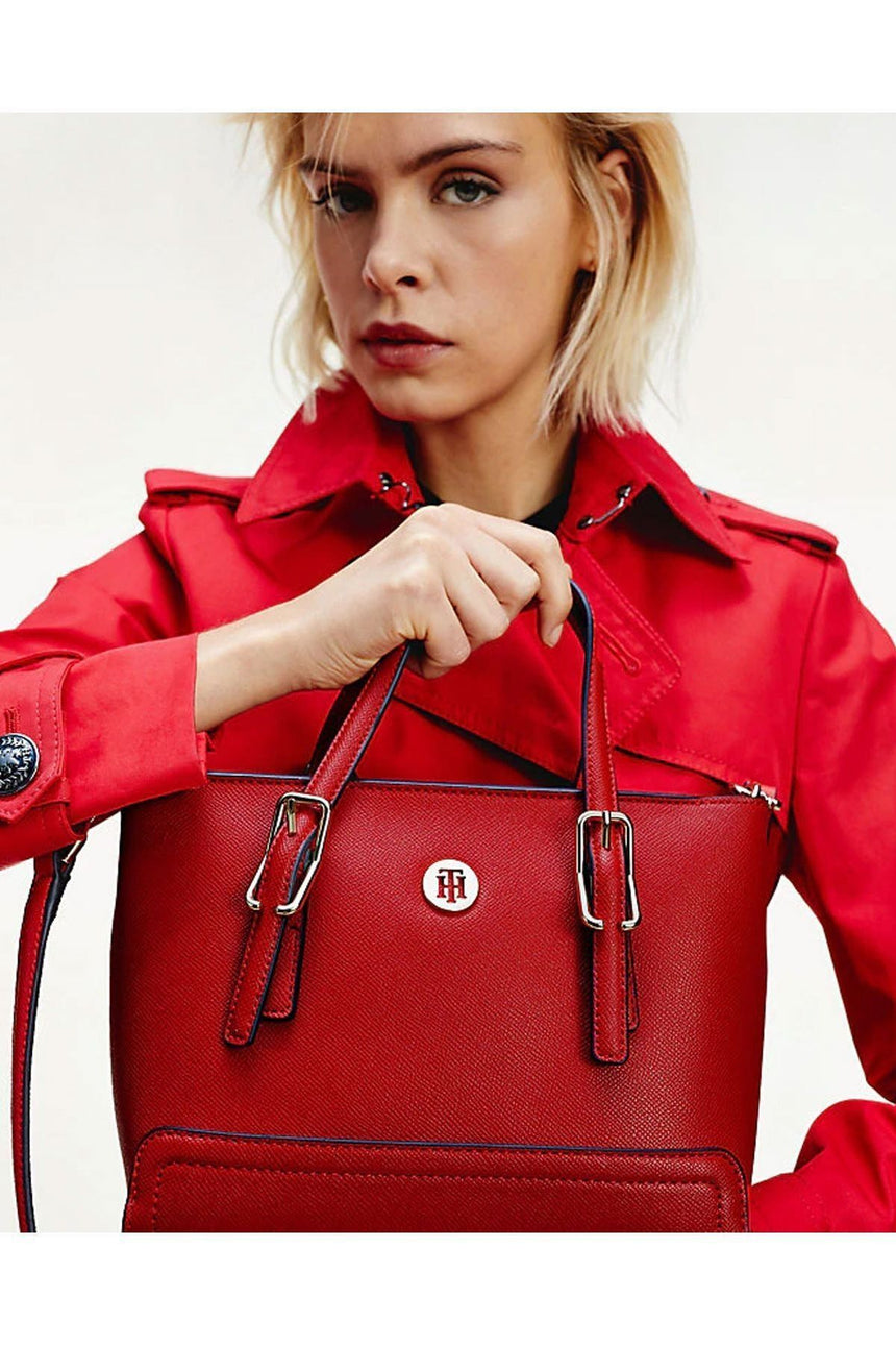 Tommy Hlifiger Honey Small Tote Kadın El Çantası Barbados Cherry