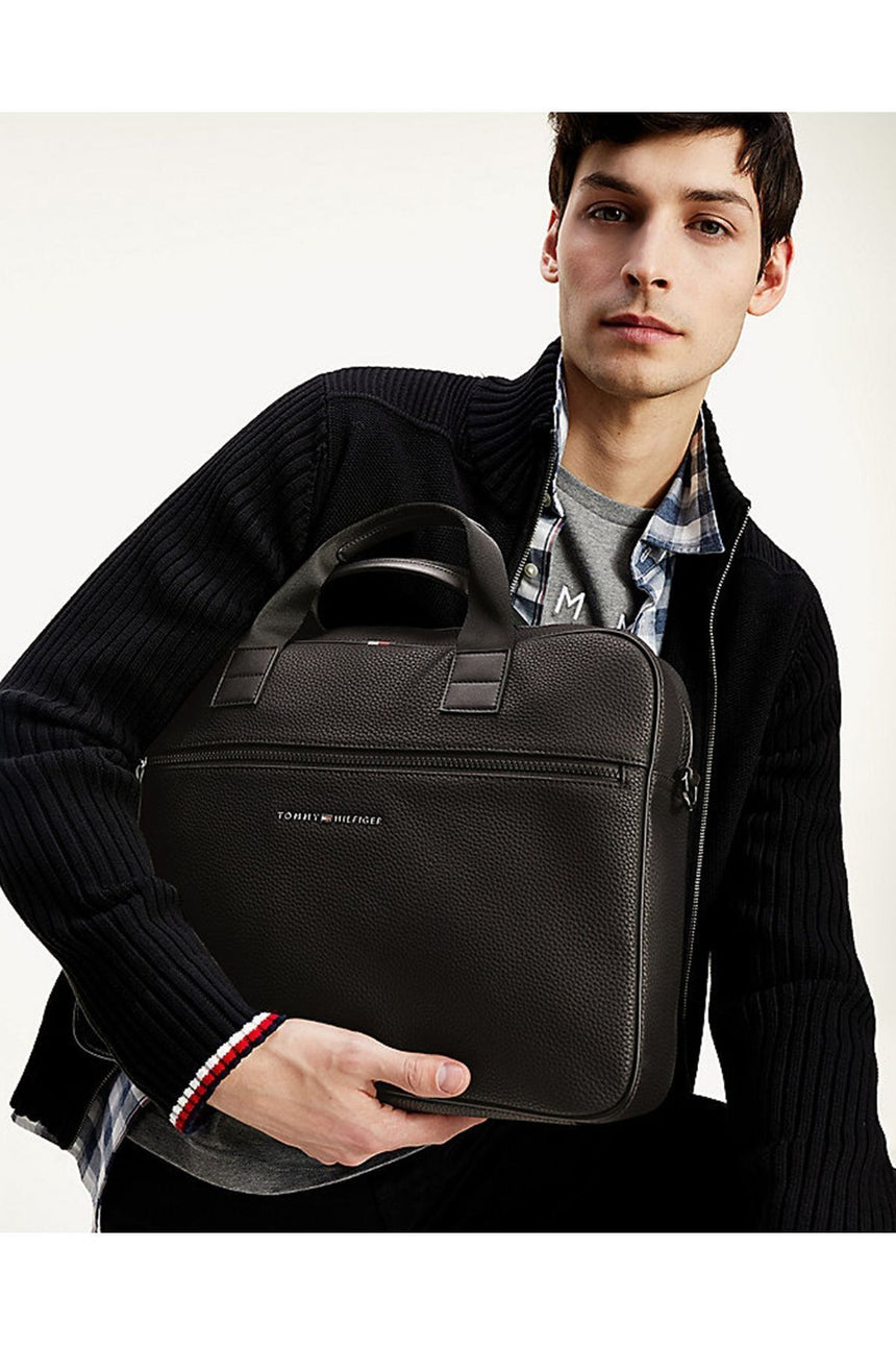 Tommy Hilfiger Essential Erkek Evrak Ve Laptop Çantası Black
