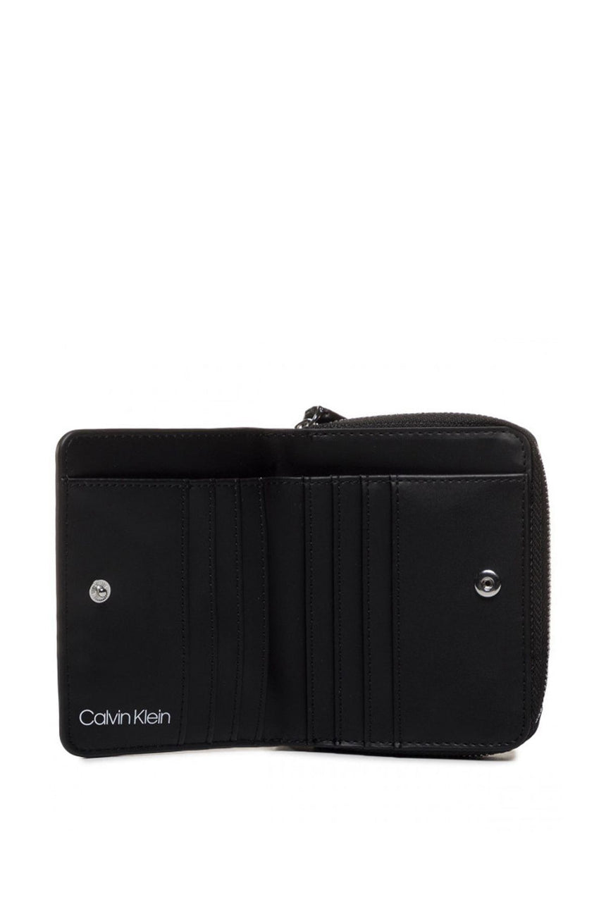 Calvin Klein Sided Ziparound Md W Flap Kadın Cüzdanı Black