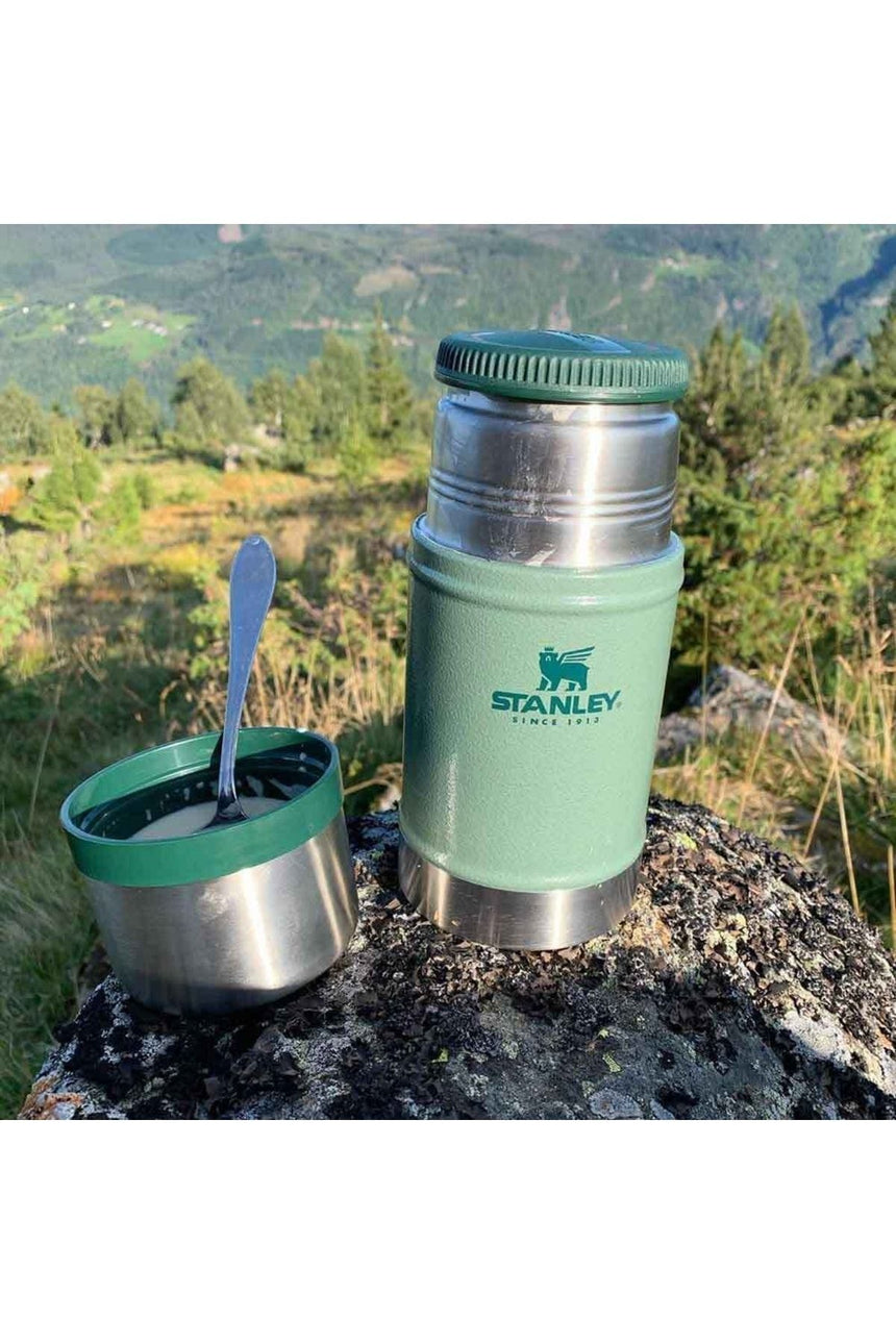 Stanley Efsane Klasik Seri-0.70 Litre Çelik Yemek Termosu Hammertone Green