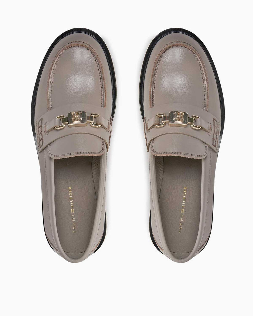 Tommy Hilfiger Hardware Kadın Loafer Smooth Taupe