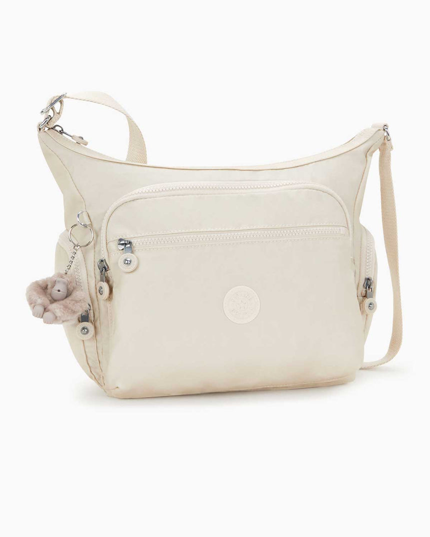 Kipling Gabbie Kadın Omuz Çantası Beige Pearl