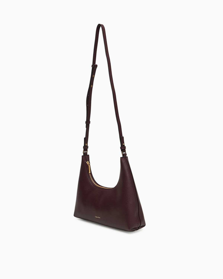 Calvin Klein Foil Logo Kadın Omuz Çantası Fudge/Espresso