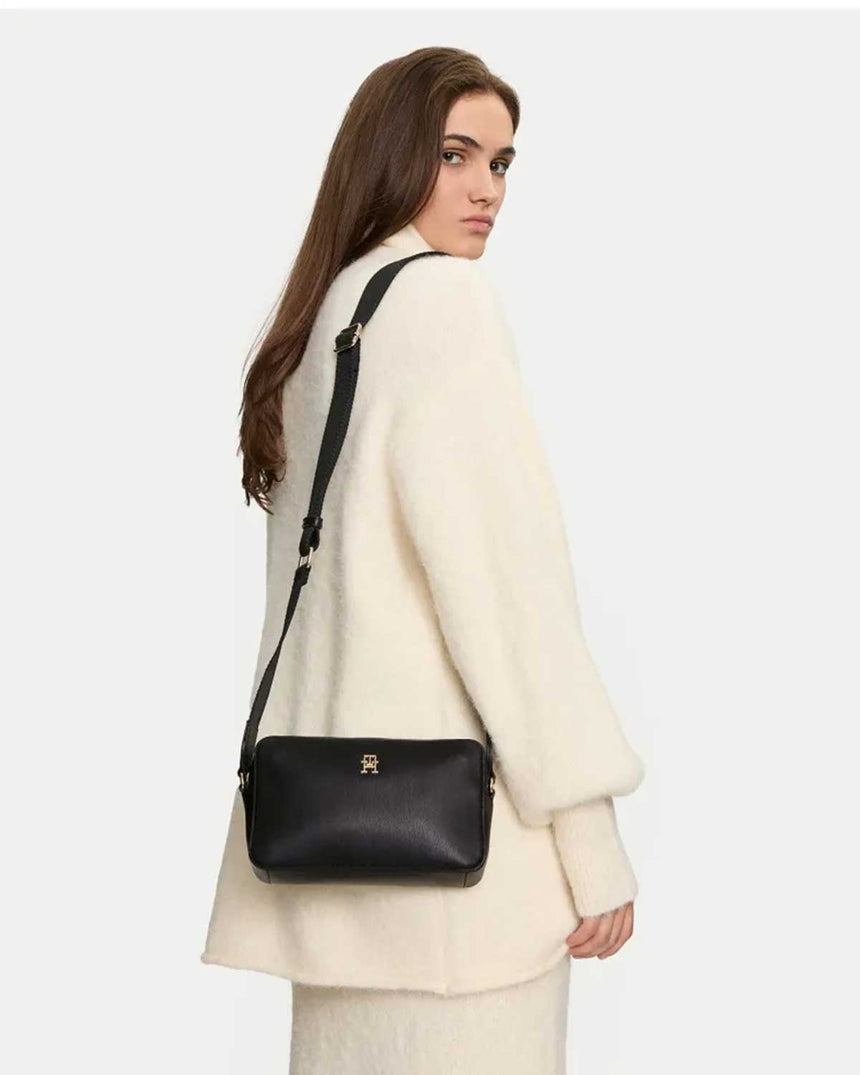 Tommy Hilfiger Monotype Mini Cüzdan Detaylı Çapraz Askılı Çanta