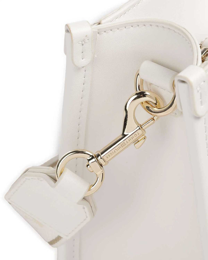 Tommy Hilfiger Uzun Askı Detaylı Mini El Çantası Ecru